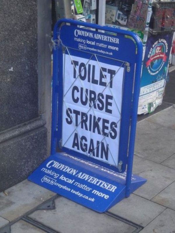 a toilet curse